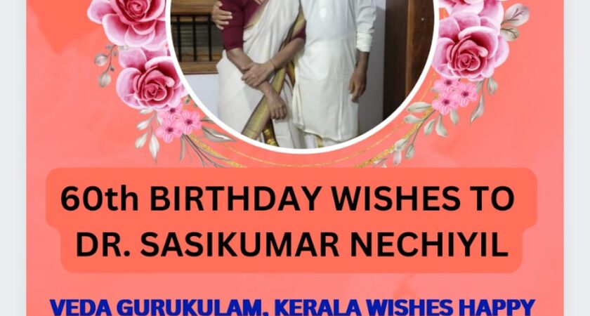 60th birthday of Dr. Sasikumar Nechiyil, MD (Ayu.)