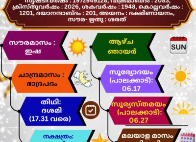 🕉️ (06.09.2026) സങ്കല്പ പാഠം 🕉️